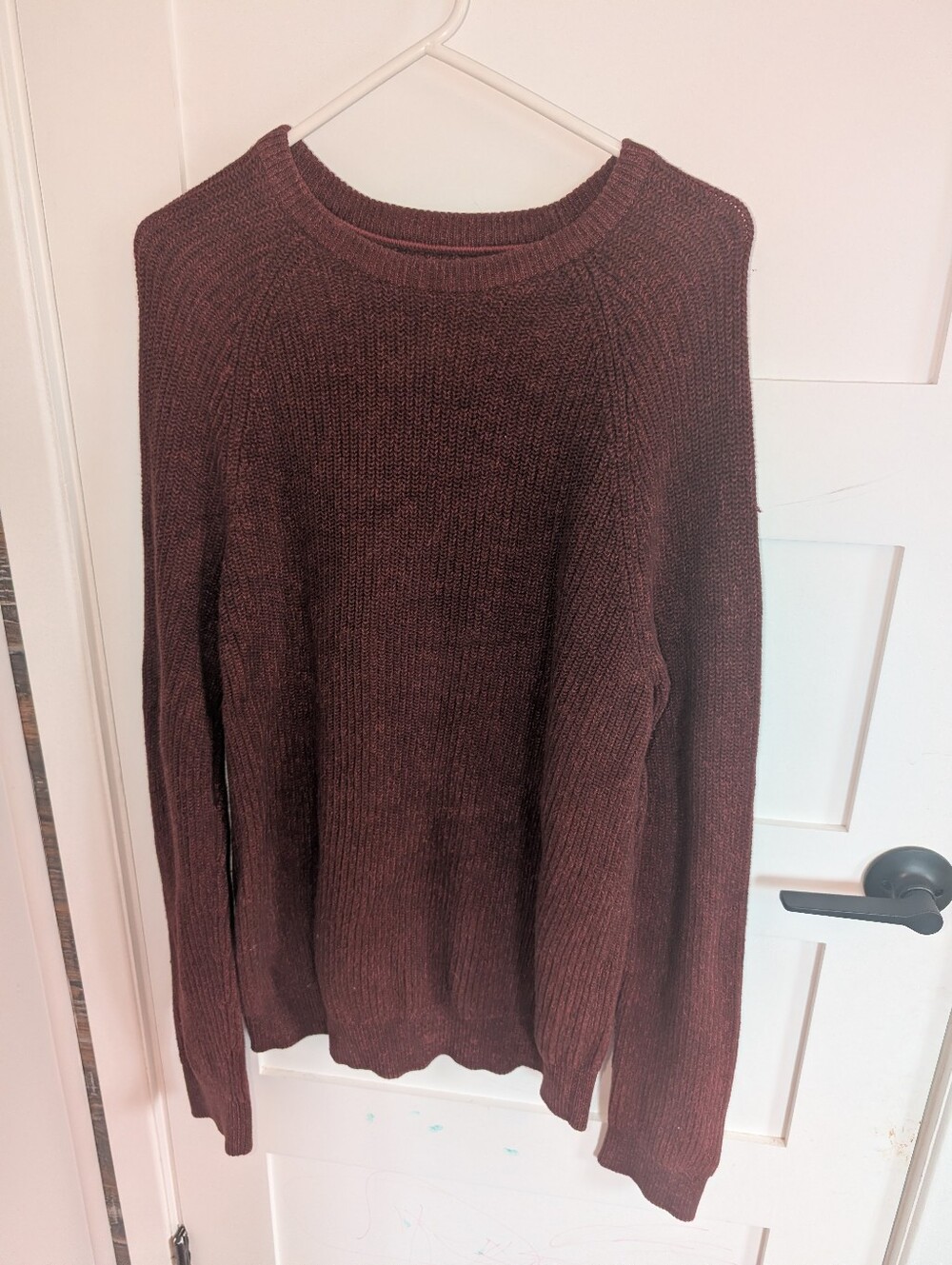 Crewneck Sweater in Deep Burgundy